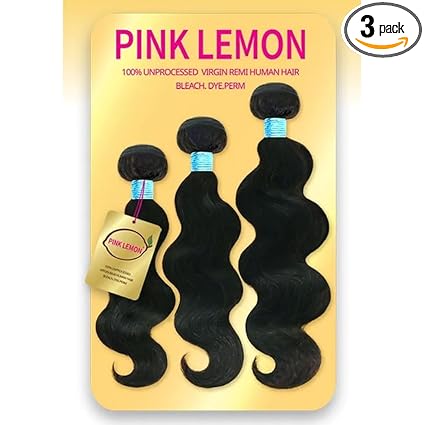 Pink Lemon Body Wave 10 to 14 inch bundles