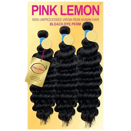 Pink Lemon Deep Wave 18 to 22 inch bundles